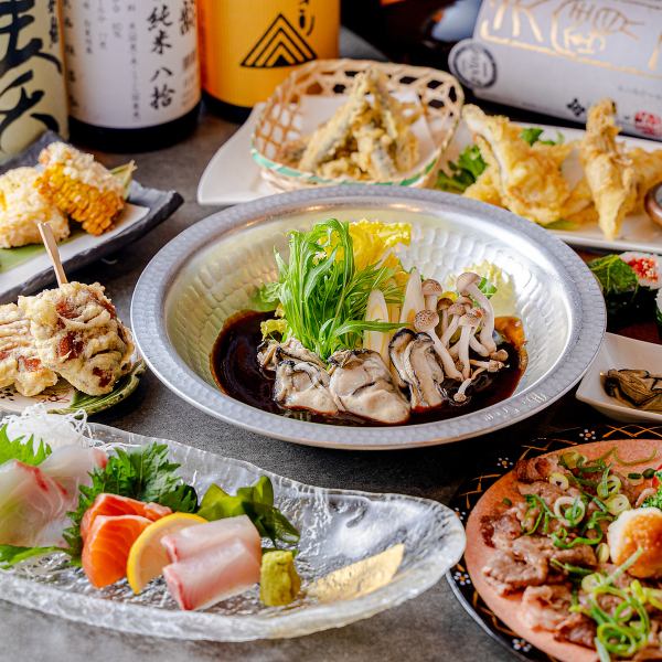 個室空間×地物で贅沢なひとときを。