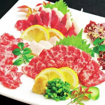 美味 馬刺し4点盛り