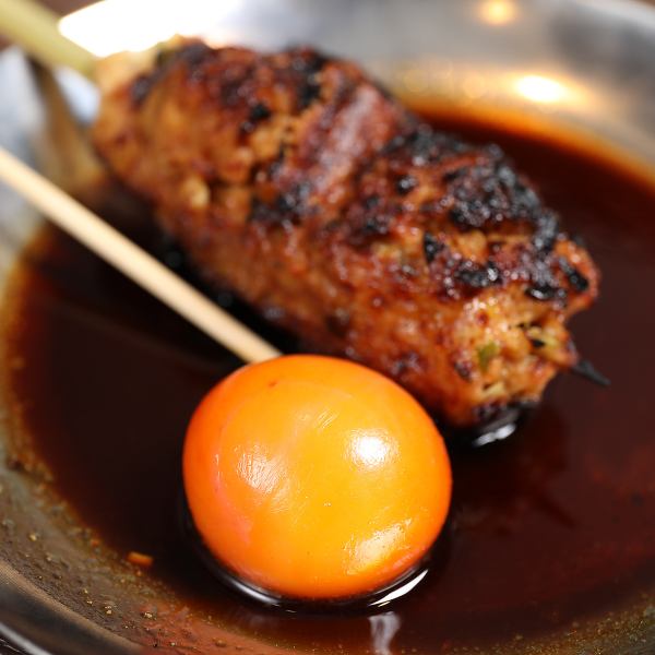 [With egg!] Tsukune skewers