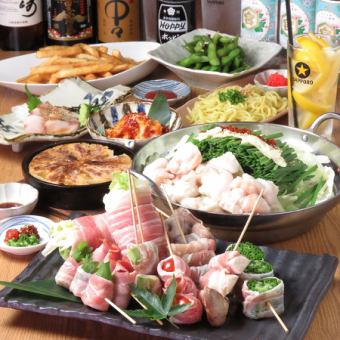 [All-you-can-drink included!] Yajirobei's banquet course featuring the three main dishes