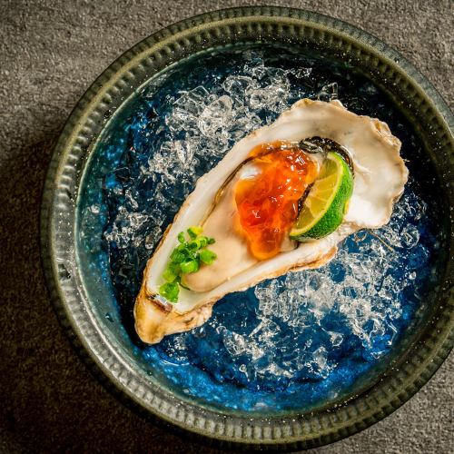 オイスターカクテル（すだちポン酢ジュレ/生牡蠣）