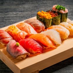 本日の握り10貫盛り