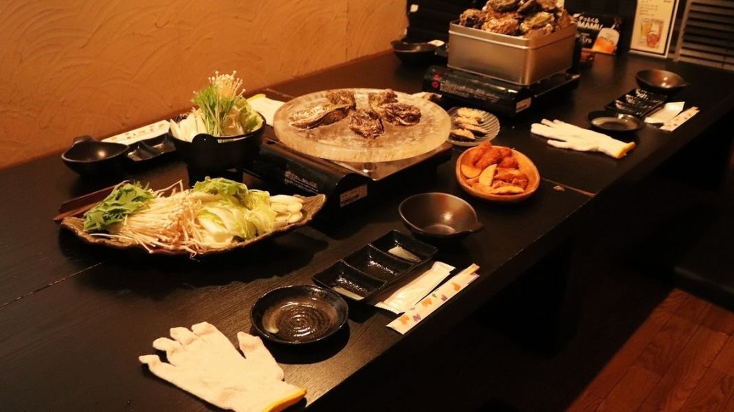 All tables except the counter are tatami-mat seating! The interior of the restaurant is warm and cozy, creating a great atmosphere! Recommended for small groups or girls' nights out.