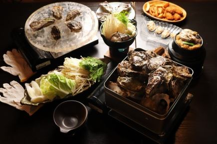 Free oyster hotpot for parties of 5 or more! All-you-can-eat grilled oysters 6,500 yen → 5,500 yen (+1,500 yen for all-you-can-drink)