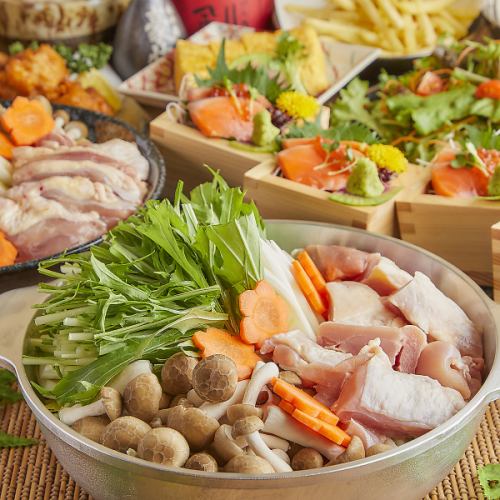 全コース飲み放題付き！旬の食材を使用したお得な飲み放題付きコースは3,500円～ご用意◎各種宴会に最適！