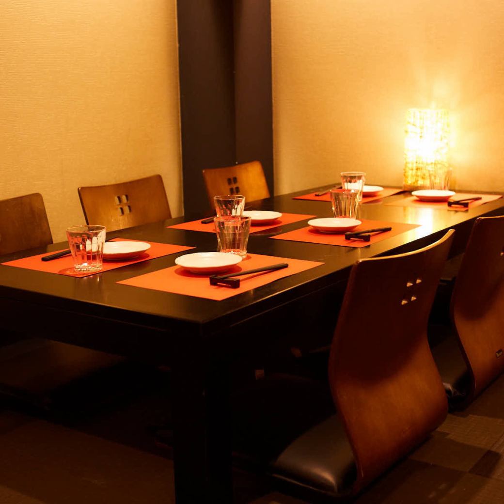 完全個室完備。個室は2名様~ご利用可能!