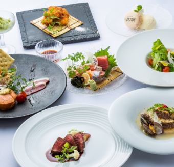 魚もお肉も食べれる【メゾンコース】 全7品◇ 5800円 (税込)+飲み放題付きに変更も可