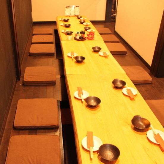 掘りごたつのお席は団体様でのご利用にも◎