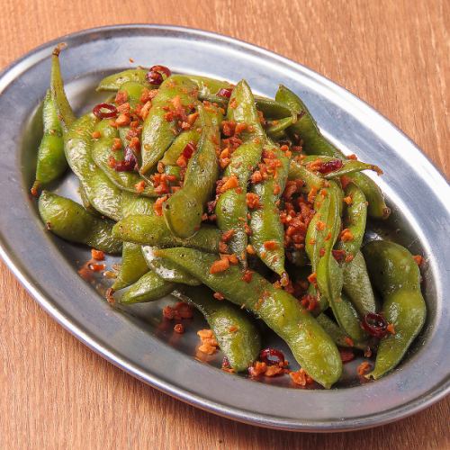 枝豆ペペロンチーノ