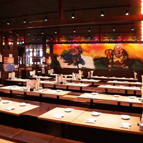 A digging banquet where you can sit comfortably [up to 100 people] OK! There is no problem with large banquets for students and company banquets if you are a Hachiba-chan! <Ayase Ayase Station Izakaya All-you-can-drink cheap>