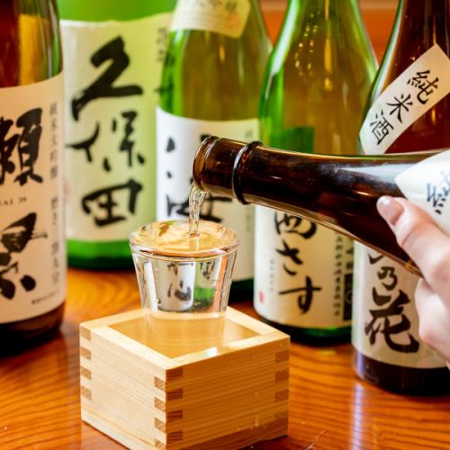 6 types of Japanese sake are always available◎