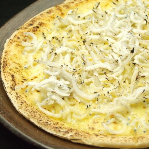 Whitebait pizza rich in calcium
