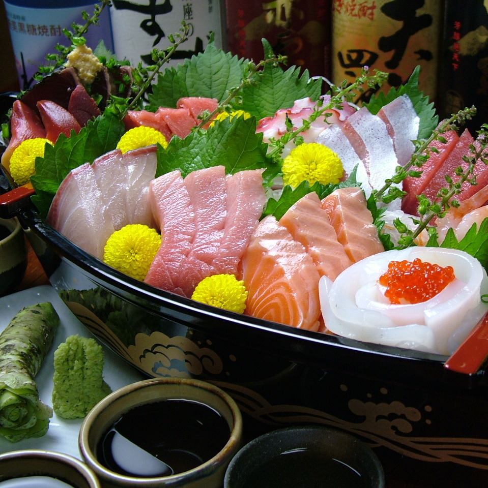 Sometimes sashimi is served as an appetizer.