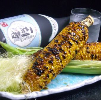 丸ごと焼きトウモロコシ