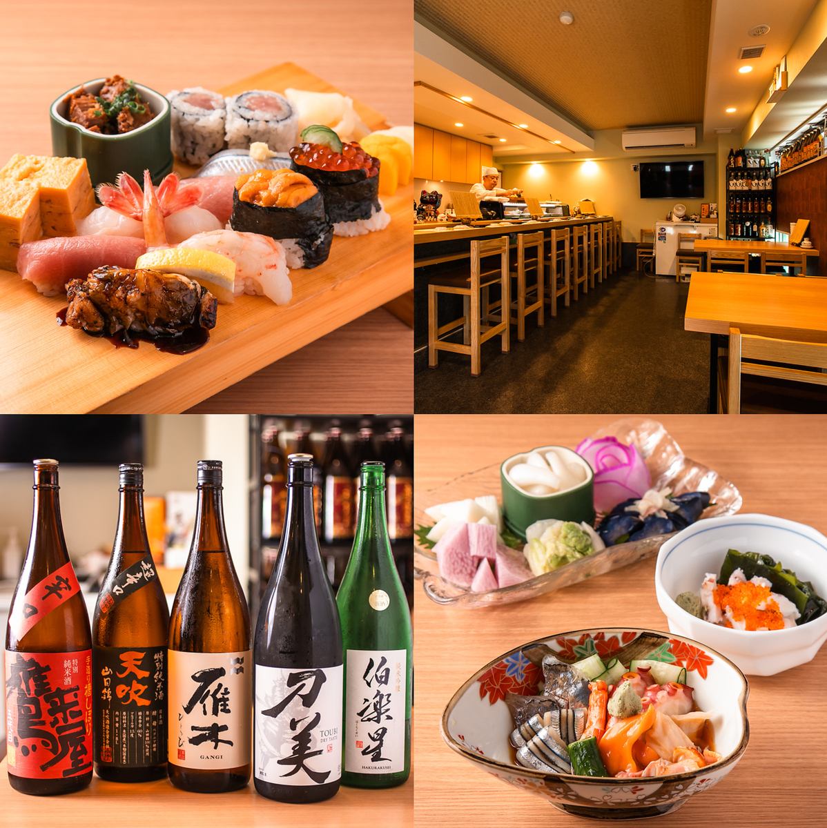 令和２年にリニューアル！デートやご接待におすすめ！大将自慢の新鮮鮨をご提供♪