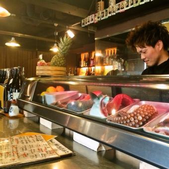 [Provide freshness in front of you! Counter seat] Offer recommended fresh fish / vegetables etc on that day from the counter on that day!