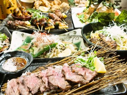 無制限飲み放題対応★肉、肉、肉!!を中心とした堪能スタミナグルメコース!