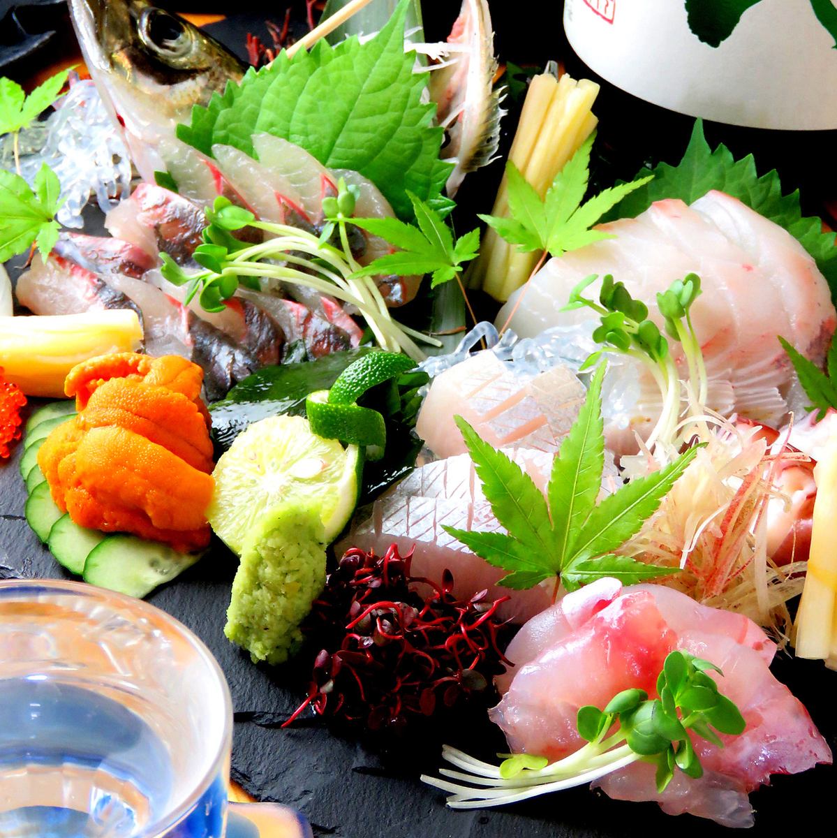 Taste the freshest fish in season.. Enjoy it with Japanese sake.