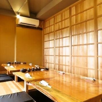 大人数の宴会にも最適。掘り炬燵のお席でゆったり宴会♪