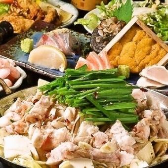 芝麻鲭鱼、串烧、牛排等9道菜品4,500日元附赠120分钟无限畅饮★