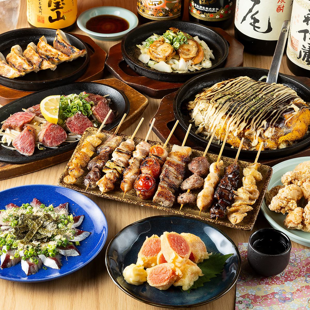 야키토리와 수제 만두를 추천! 일 끝이나 연회에 최적 ♪ 개인 실도 완비!