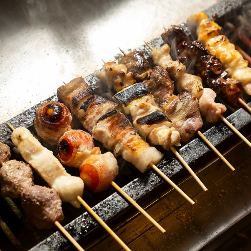야키토리를 각종 준비!