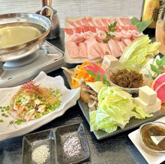 冲绳县珍稀品牌猪肉【黄丸猪肉】涮涮锅套餐