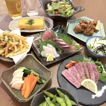 【4000円】海鮮＆お肉＆揚げ物堪能コース