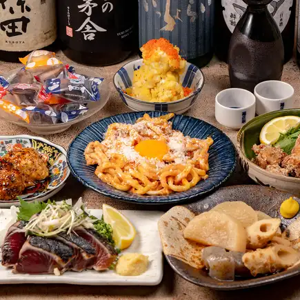 【2時間飲み放題付き】鰹のたたきねぎまみれや絶品名物つくねタレなど全7品 3500円(税込)