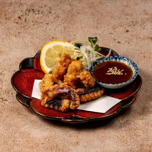 Deep-fried octopus with spicy sauce