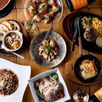 [Premium draft beer + beef steak for a satisfying meal] Piccole Plan C Premium all-you-can-drink 9,200 yen