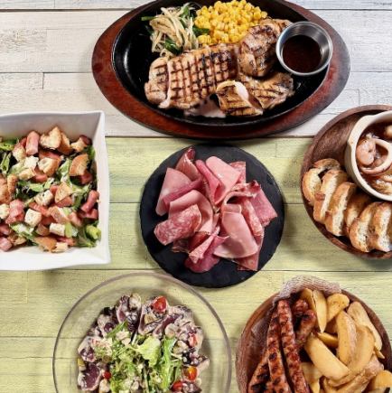 [土日祝日ランチ限定コース]ピッコレプランA × ライト飲み放題　