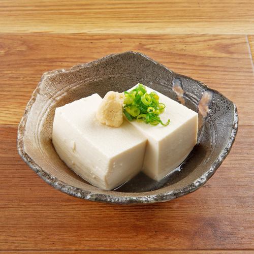 "Hiyayakko" eaten with mountain wasabi