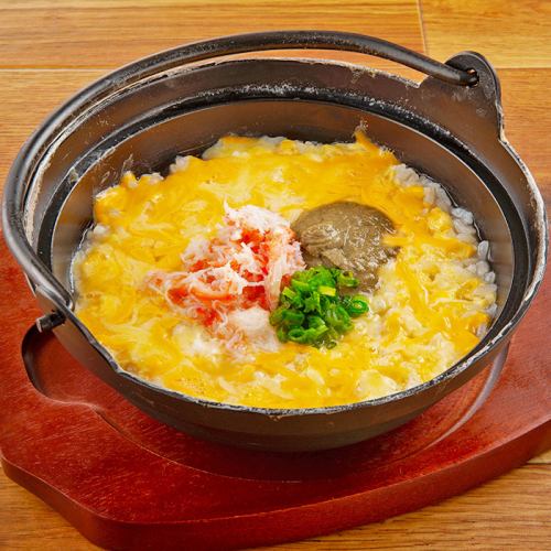 Crab and cheese rice porridge