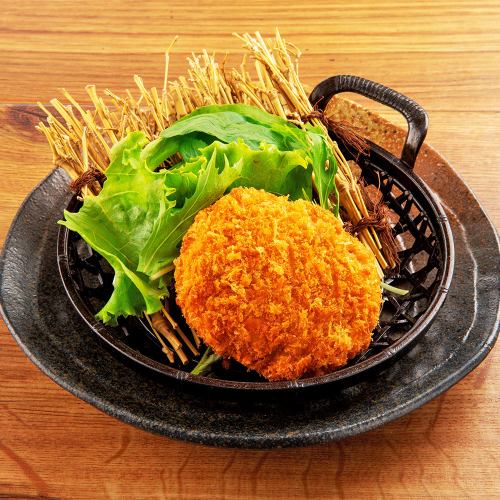 Chestnut pumpkin and Hokkaido cheese sauce croquette