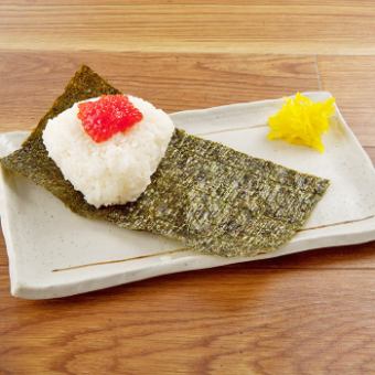 Herring roe rice ball (1 piece) / Salmon and salted kelp dashi chazuke each