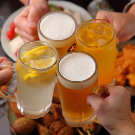 [After 9:00 PM x 1.5 hours all-you-can-drink with draft beer x 4 appetizers] After-party course