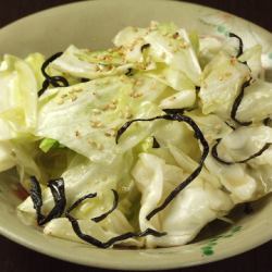 Salted and delicious cabbage