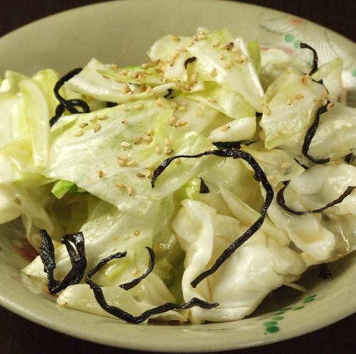 Salted and delicious cabbage