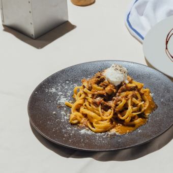Beef ragu tagliatelle