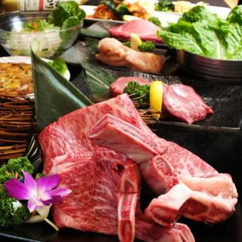 各種宴会に◎人気のお肉が堪能できる【幹事コース】※3名様～、飲み放題付きに変更可能！