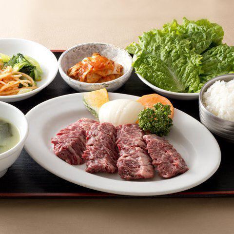 厚切りハラミ定食