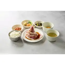 황금 갈비 정식