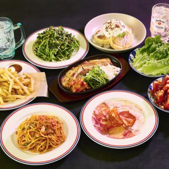  【全7品】プレミアム飲み放題付き（全30種類）～王道コース～（L.O90分）5500円→4950円