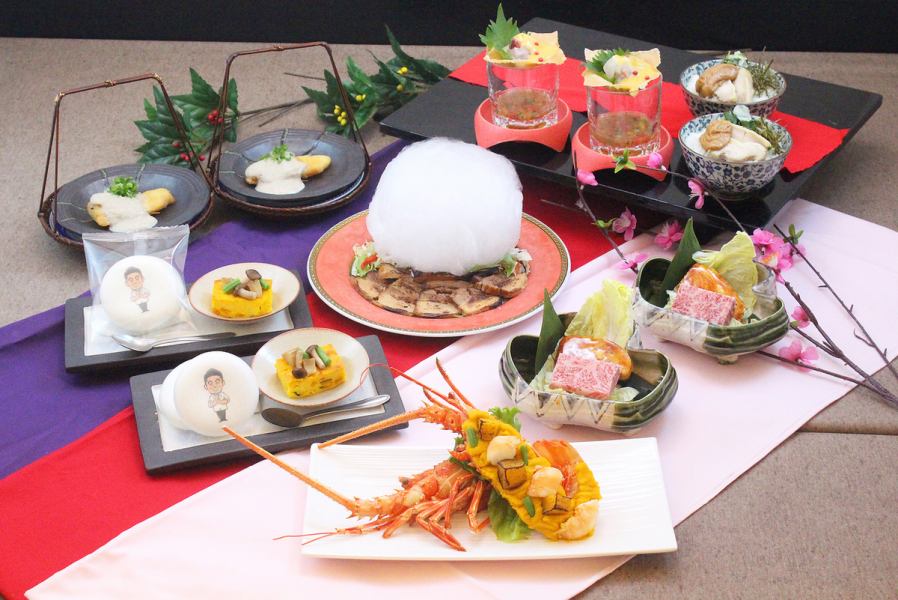 最受欢迎的使用时令食材的“ Rikyu套餐”非常适合与亲朋好友聚餐！