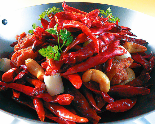 Famous ☆ chicken and cashew nut red pepper stir-fried