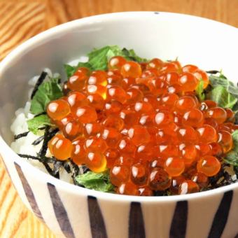 Homemade salmon roe mini salmon roe bowl