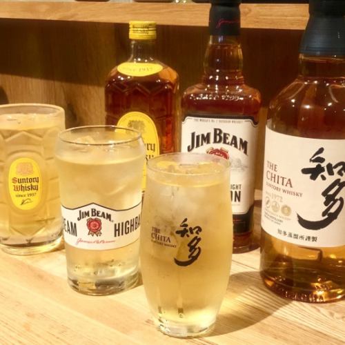 Compare drinking highball? You can choose from 7 types of popular highball ♪ I'm glad that it's a great deal from 380 yen!