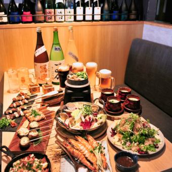 Robata no Kauda's carefully selected 4,500 yen plan (includes 2 hours of all-you-can-drink) (7 dishes in total)