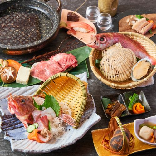 All courses include all-you-can-drink! Offering Niigata ingredients and local dishes!